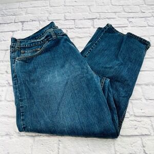 Axist Mens Relaxed Fit Jeans Blue Denim 100% Cotton Size 48x32 Medium Wash